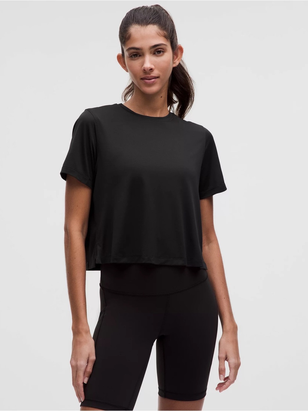 Lululemon ultra light waist length dry fit top